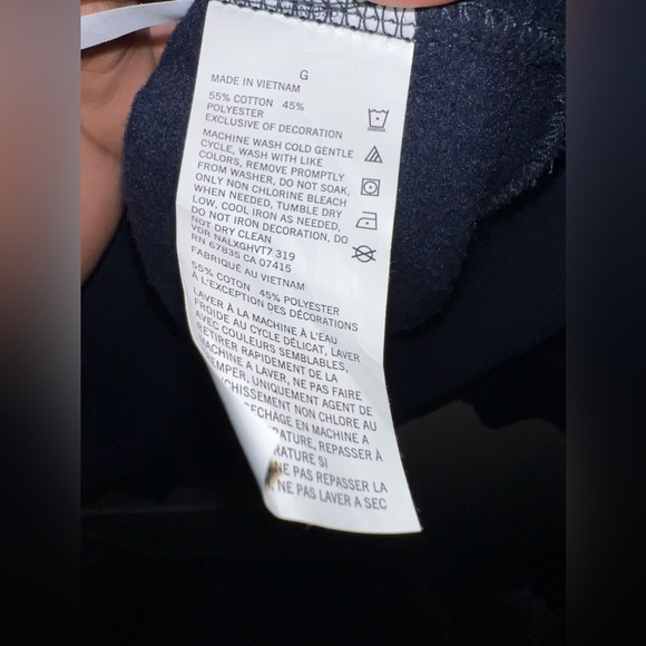 Nautica Mens Navy Quarter-Zip Pullover - Picture 5 of 6